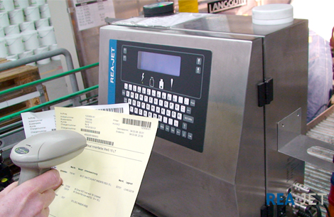 Foto: REA JET SC - Small Character printing system - Coding of synthetic (PP) paint pails and metal paint cans 