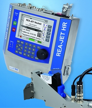 Drukarka wyskoiej rozdzielczosc Thermal Ink Jet HP Drukarka kartridzowa REA JET HR Nadruk kodow 2D DataMatrix ECC200 Databar Kod QR
